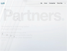 Tablet Screenshot of llrpartners.com